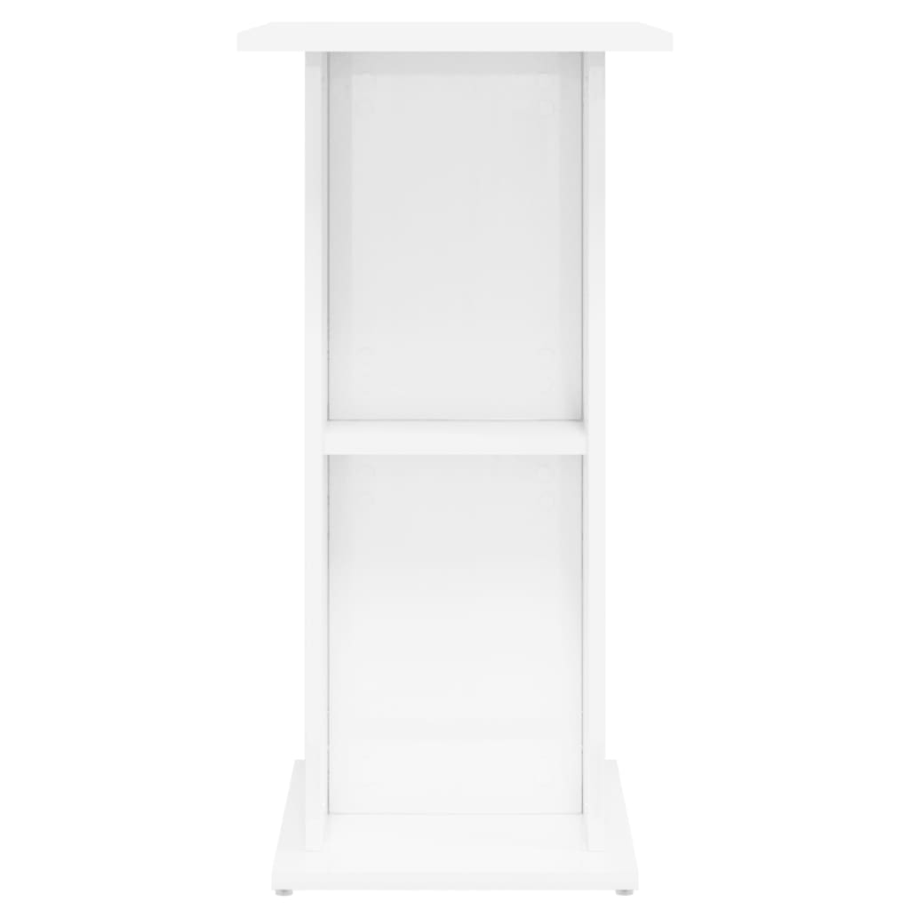 vidaXL Aquariumständer Hochglanz-Weiß 60,5x36x72,5 cm Holzwerkstoff