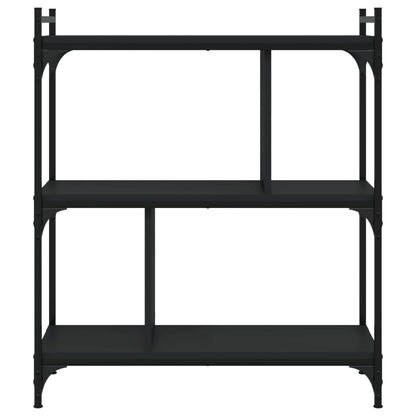 vidaXL Bücherregal 3 Böden Schwarz 76x32x88 cm Holzwerkstoff