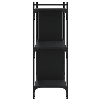 vidaXL Bücherregal 3 Böden Schwarz 76x32x88 cm Holzwerkstoff
