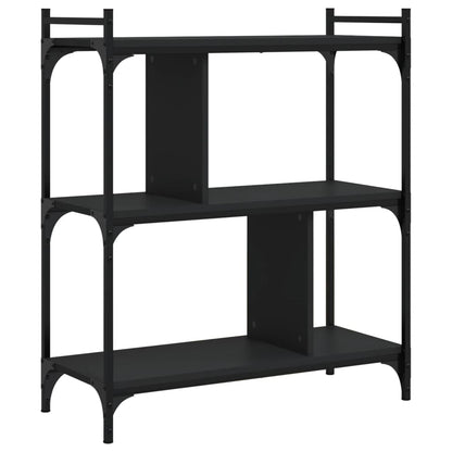 vidaXL Bücherregal 3 Böden Schwarz 76x32x88 cm Holzwerkstoff
