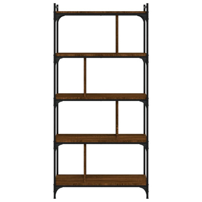 vidaXL Bücherregal 5 Böden Braun Eiche-Optik 76x32x158cm Holzwerkstoff