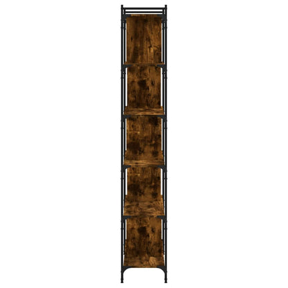 vidaXL Bücherregal 6 Böden Räuchereiche 76x32x192 cm Holzwerkstoff
