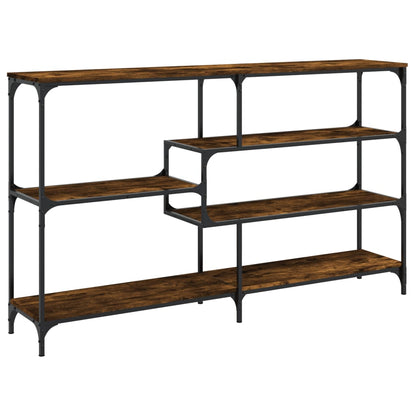 vidaXL Console chêne fumé 160x32x95 cm en bois d'ingénierie