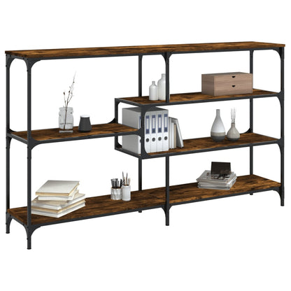 vidaXL Console chêne fumé 160x32x95 cm en bois d'ingénierie