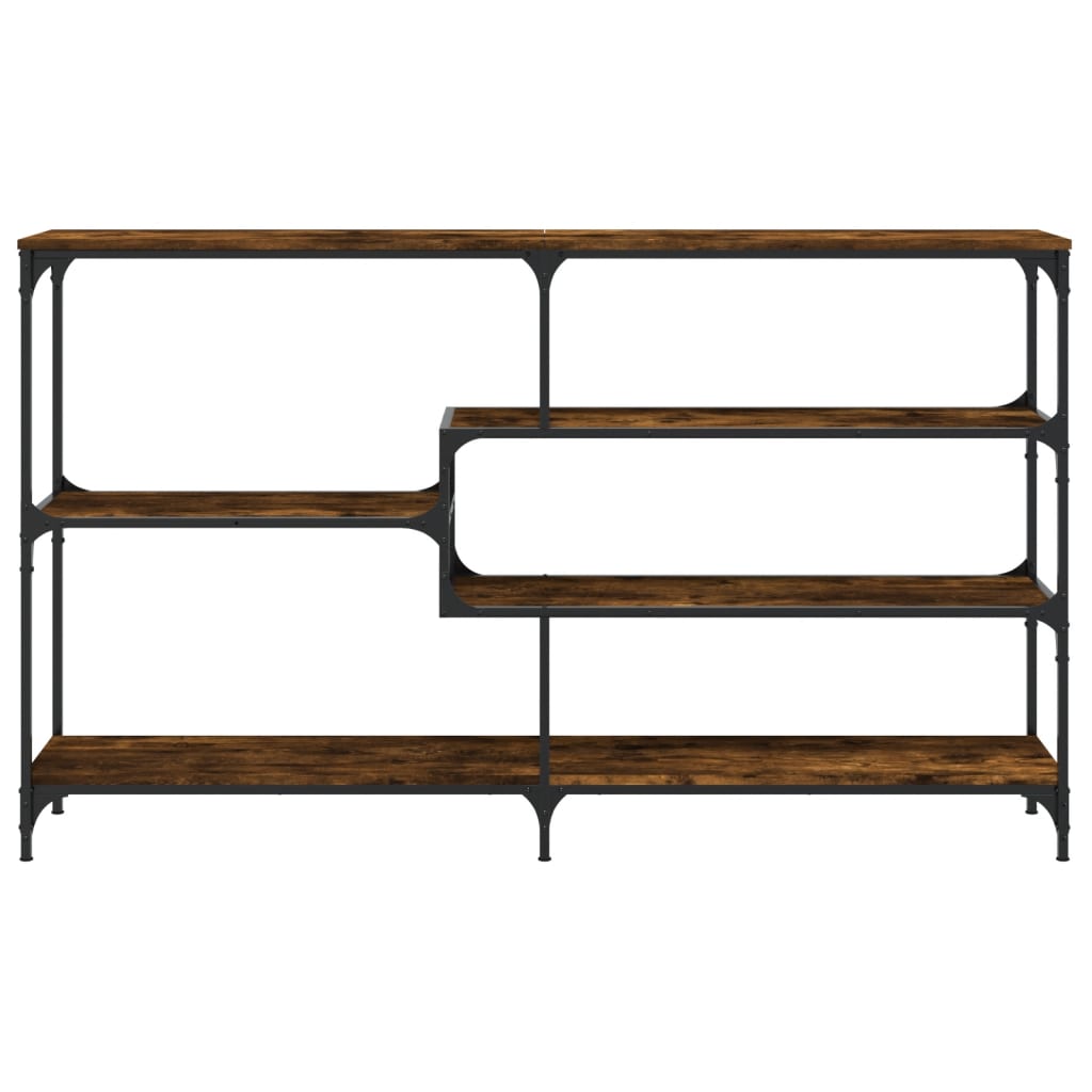 vidaXL Console chêne fumé 160x32x95 cm en bois d'ingénierie