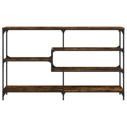vidaXL Console chêne fumé 160x32x95 cm en bois d'ingénierie