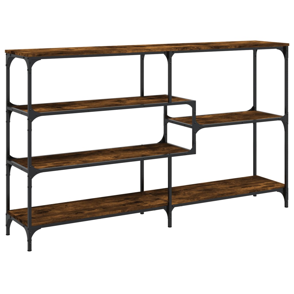 vidaXL Console chêne fumé 160x32x95 cm en bois d'ingénierie