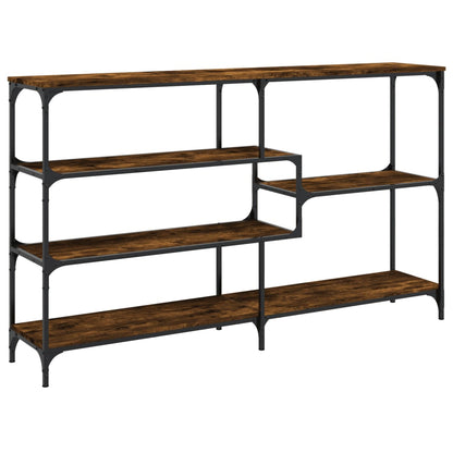 vidaXL Console chêne fumé 160x32x95 cm en bois d'ingénierie