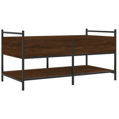 vidaXL Couchtisch Braun Eichen-Optik 99x50x50 cm Holzwerkstoff