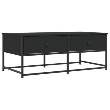 vidaXL Table basse noire 100x51x40 cm, bois d'ingénierie