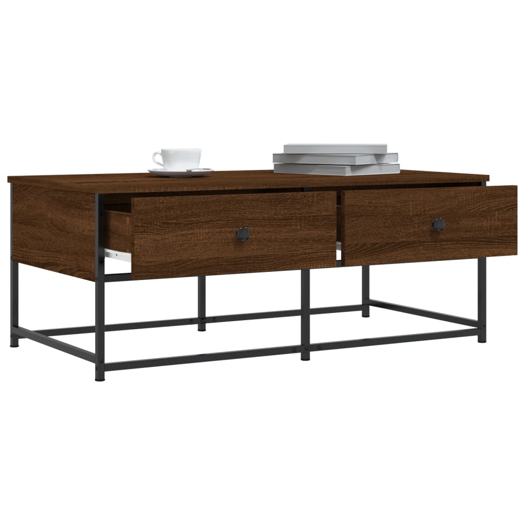 vidaXL Couchtisch Braun Eichen-Optik 100x51x40 cm Holzwerkstoff