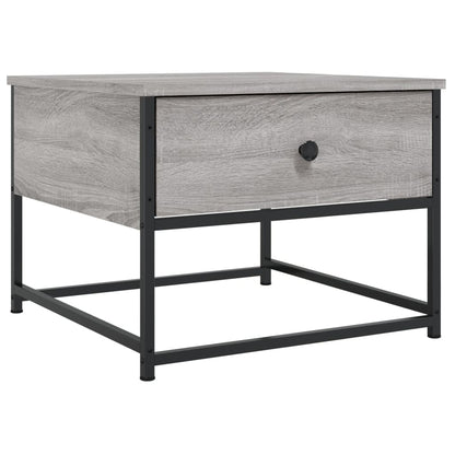 vidaXL Couchtisch Grau Sonoma 51x51x40 cm Holzwerkstoff