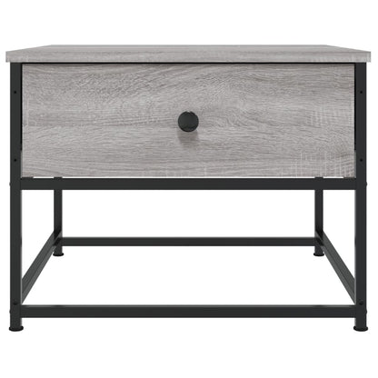 vidaXL Couchtisch Grau Sonoma 51x51x40 cm Holzwerkstoff