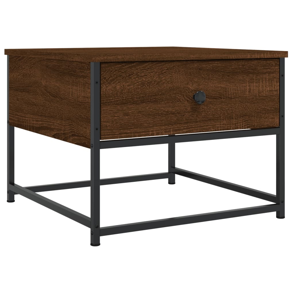 vidaXL Couchtisch Braun Eichen-Optik 51x51x40 cm Holzwerkstoff