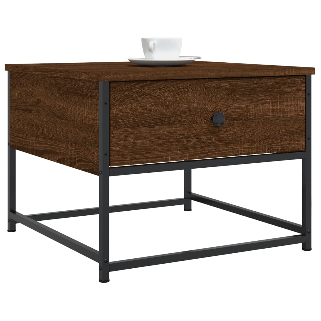vidaXL Couchtisch Braun Eichen-Optik 51x51x40 cm Holzwerkstoff