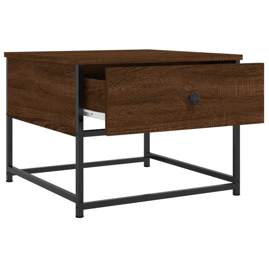 vidaXL Couchtisch Braun Eichen-Optik 51x51x40 cm Holzwerkstoff