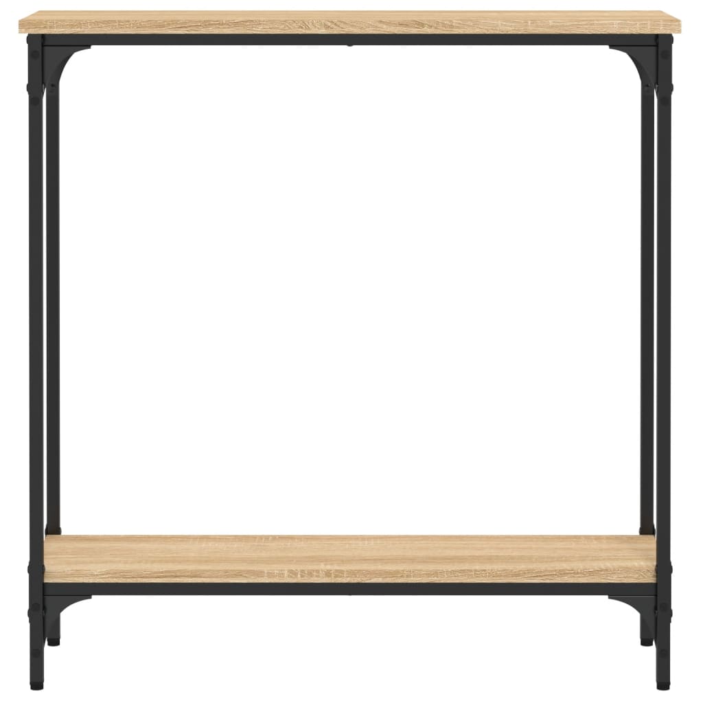 vidaXL Konsolentisch Sonoma-Eiche 75 x 22,5 x 75 cm Holzwerkstoff