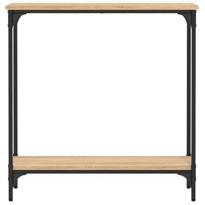 vidaXL Konsolentisch Sonoma-Eiche 75 x 22,5 x 75 cm Holzwerkstoff