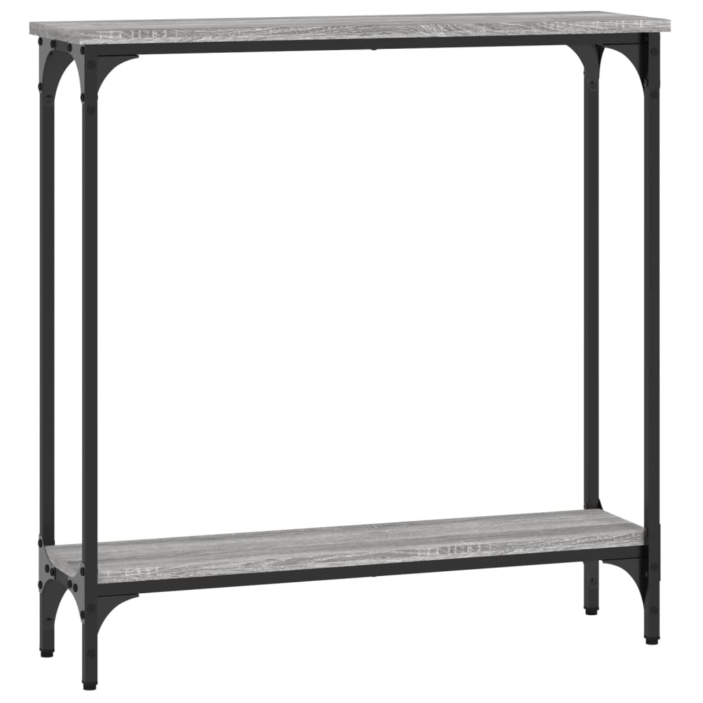 vidaXL Konsolentisch Grau Sonoma 75x22,5x75 cm Holzwerkstoff