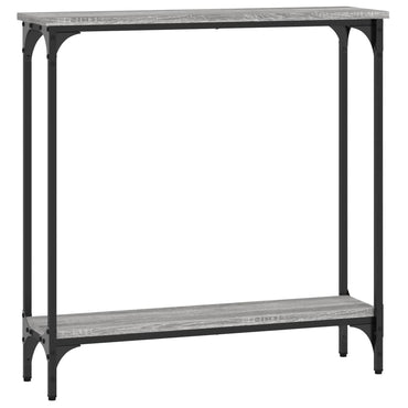 vidaXL Konsolentisch Grau Sonoma 75x22,5x75 cm Holzwerkstoff