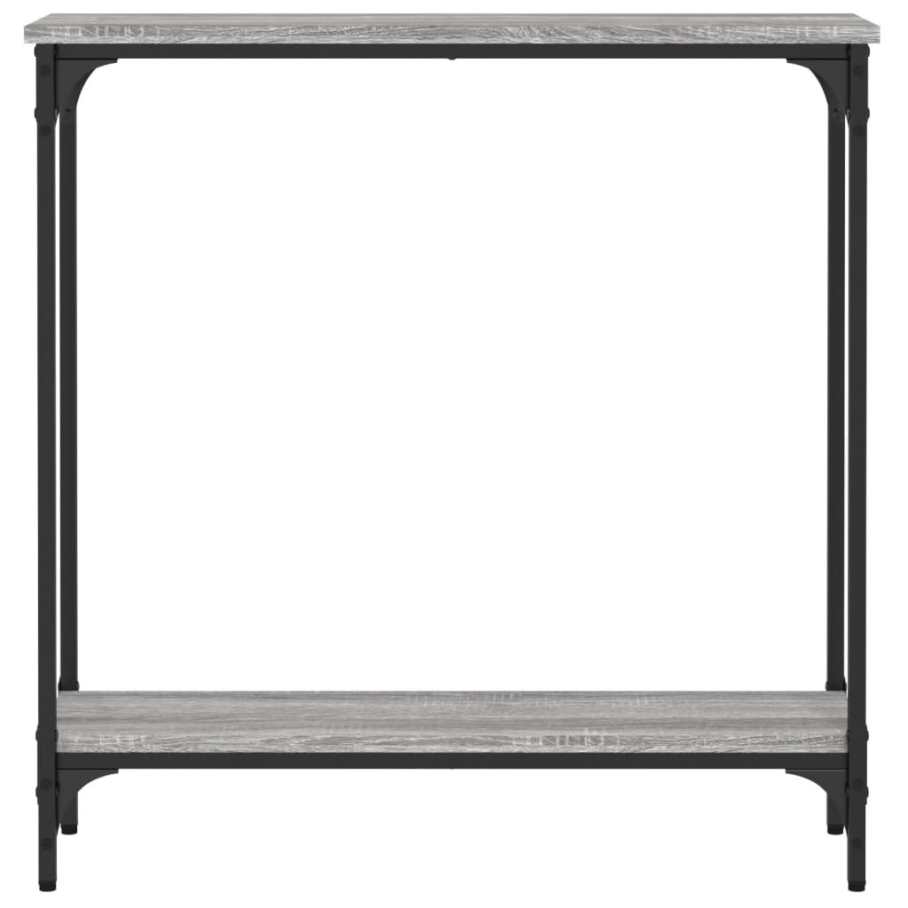 vidaXL Konsolentisch Grau Sonoma 75x22,5x75 cm Holzwerkstoff