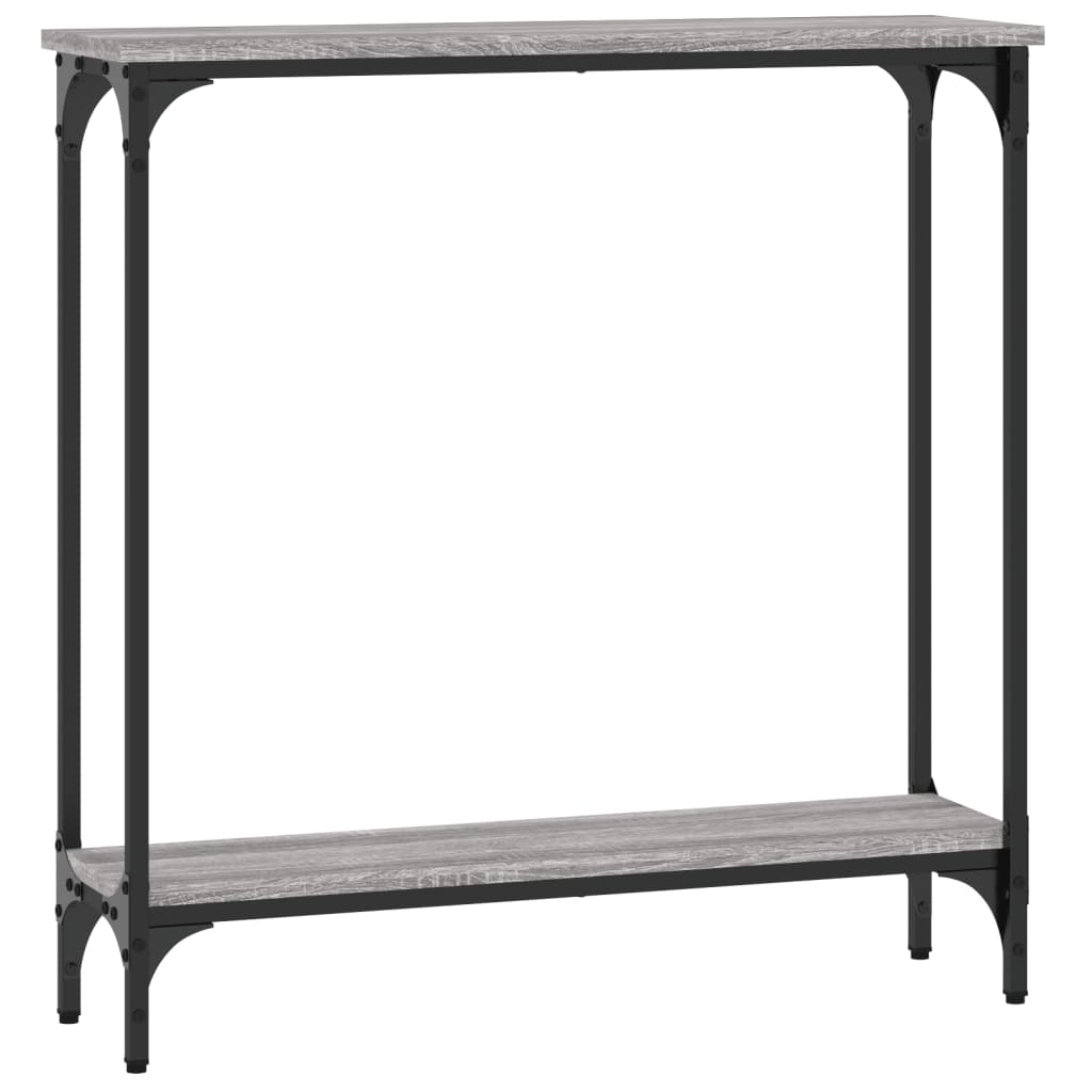 vidaXL Konsolentisch Grau Sonoma 75x22,5x75 cm Holzwerkstoff