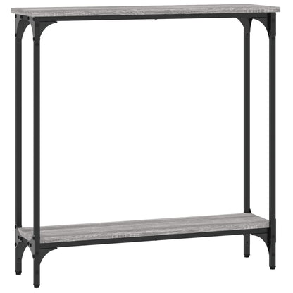 vidaXL Konsolentisch Grau Sonoma 75x22,5x75 cm Holzwerkstoff