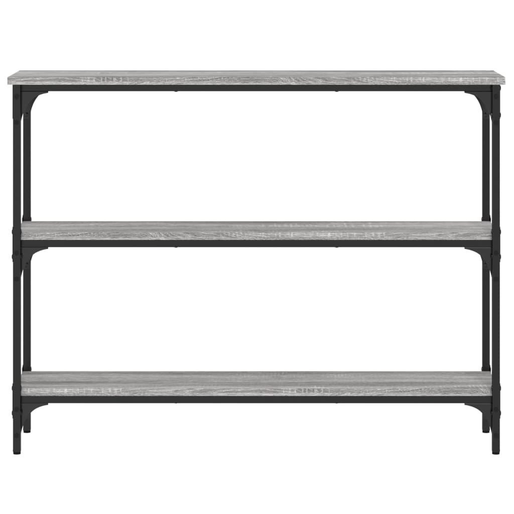 vidaXL Konsolentisch Grau Sonoma 100x22,5x75 cm Holzwerkstoff