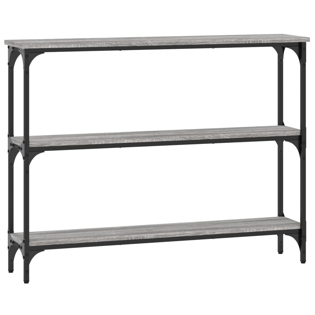 vidaXL Konsolentisch Grau Sonoma 100x22,5x75 cm Holzwerkstoff
