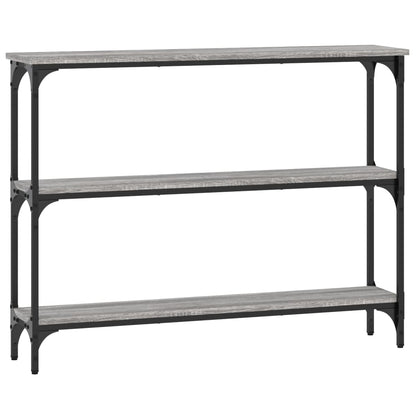 vidaXL Konsolentisch Grau Sonoma 100x22,5x75 cm Holzwerkstoff