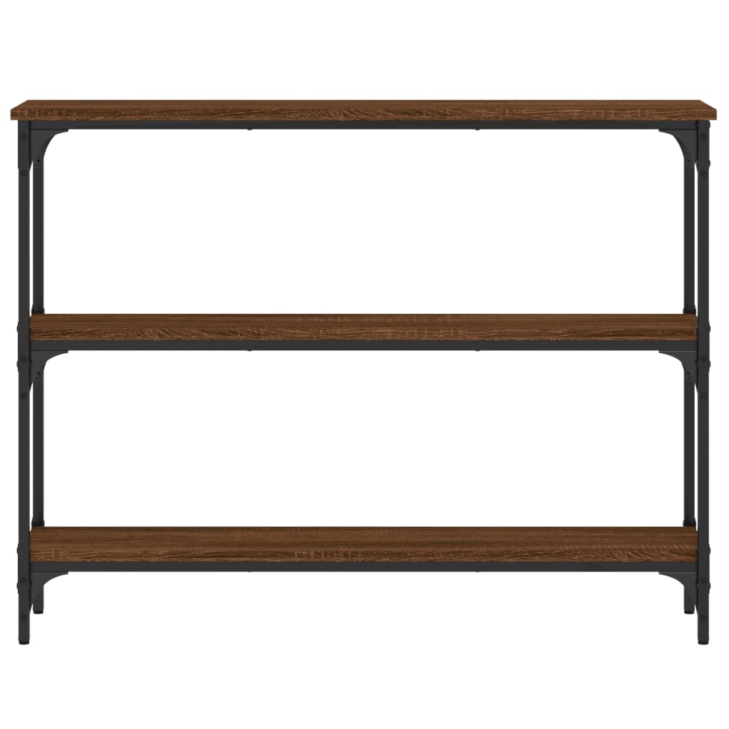 vidaXL Konsolentisch Braun Eichen-Optik 100x22,5x75 cm Holzwerkstoff