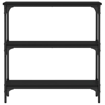 vidaXL Table console Noir 75x22,5x75 cm Bois d'ingénierie