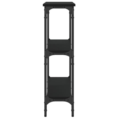 vidaXL Table console Noir 75x22,5x75 cm Bois d'ingénierie
