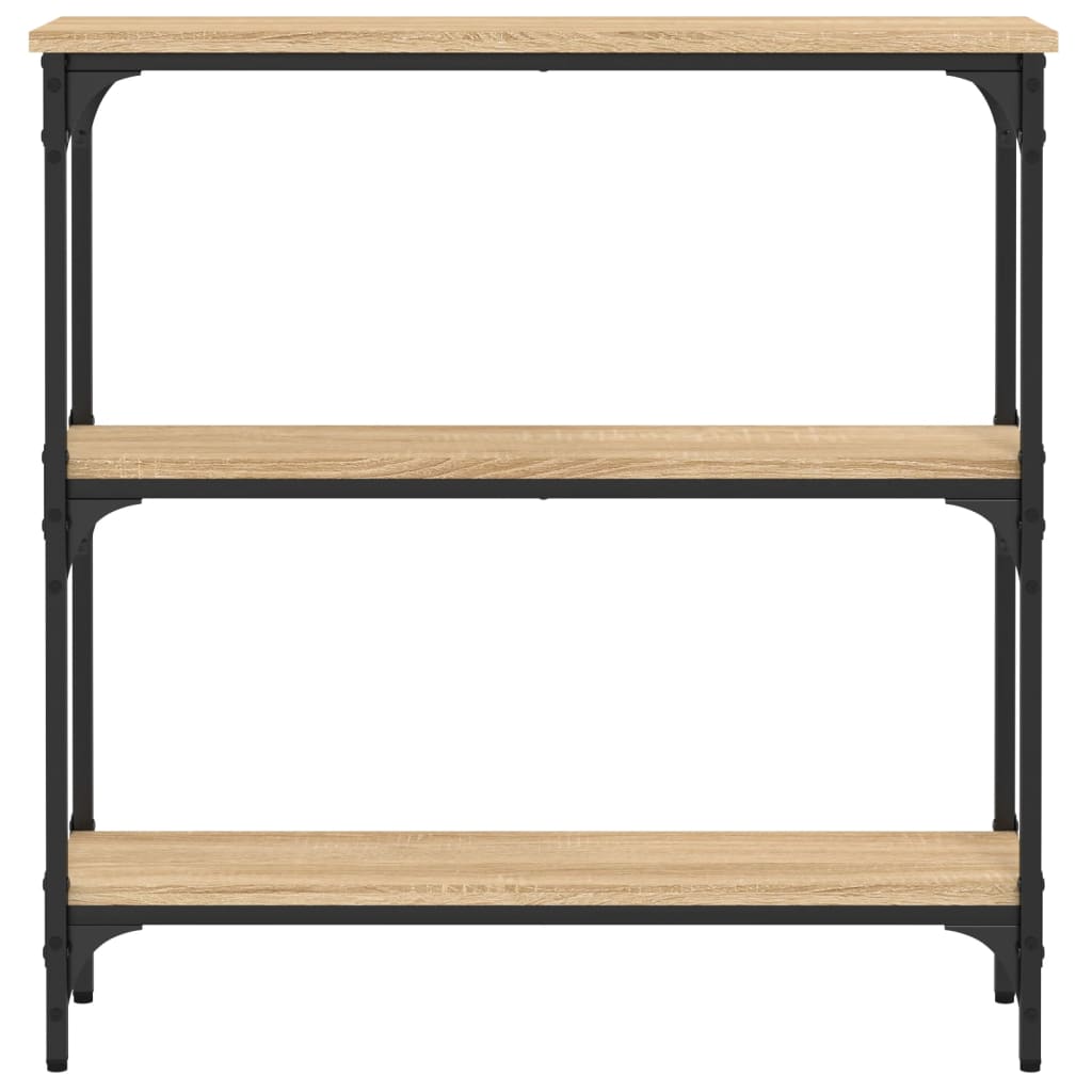 vidaXL Konsolentisch Sonoma-Eiche 75 x 22,5 x 75 cm Holzwerkstoff