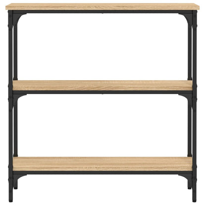 vidaXL Konsolentisch Sonoma-Eiche 75 x 22,5 x 75 cm Holzwerkstoff