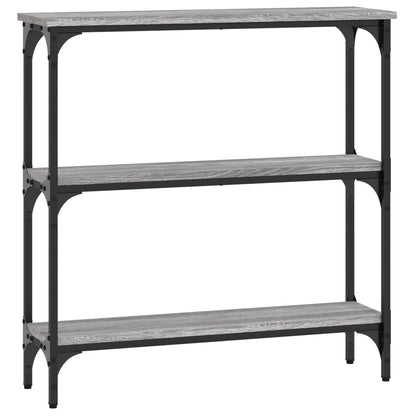 vidaXL Konsolentisch Grau Sonoma 75x22,5x75 cm Holzwerkstoff