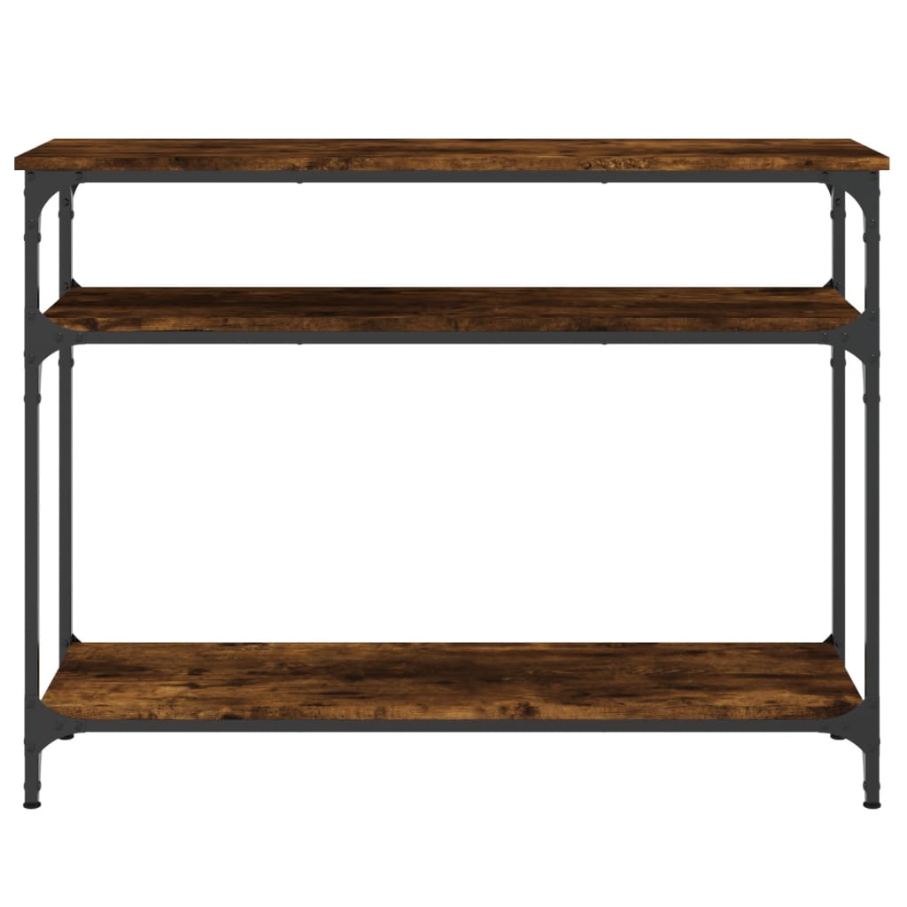 vidaXL Konsolentisch Räuchereiche 100x29x75 cm Holzwerkstoff