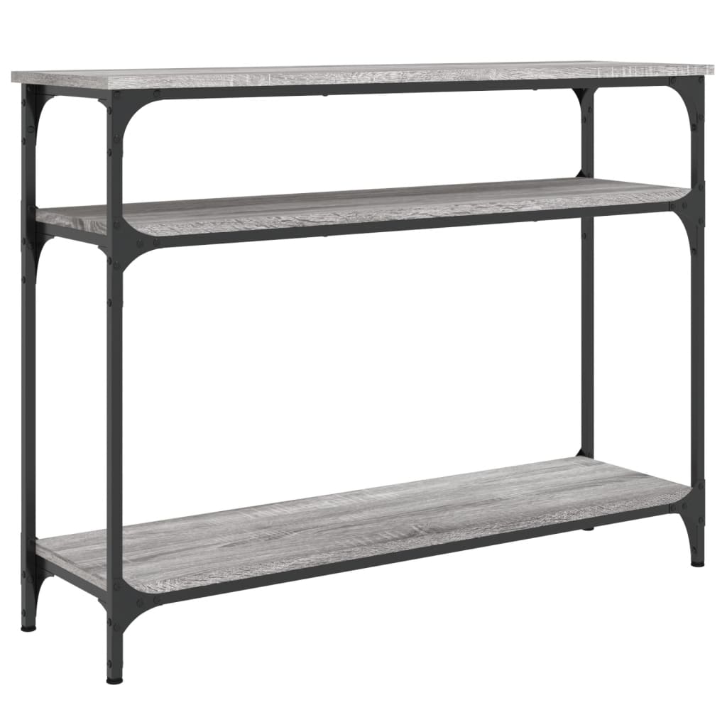 vidaXL Console de table grise Sonoma 100x29x75 cm en bois d'ingénierie