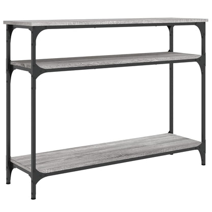 vidaXL Console de table grise Sonoma 100x29x75 cm en bois d'ingénierie