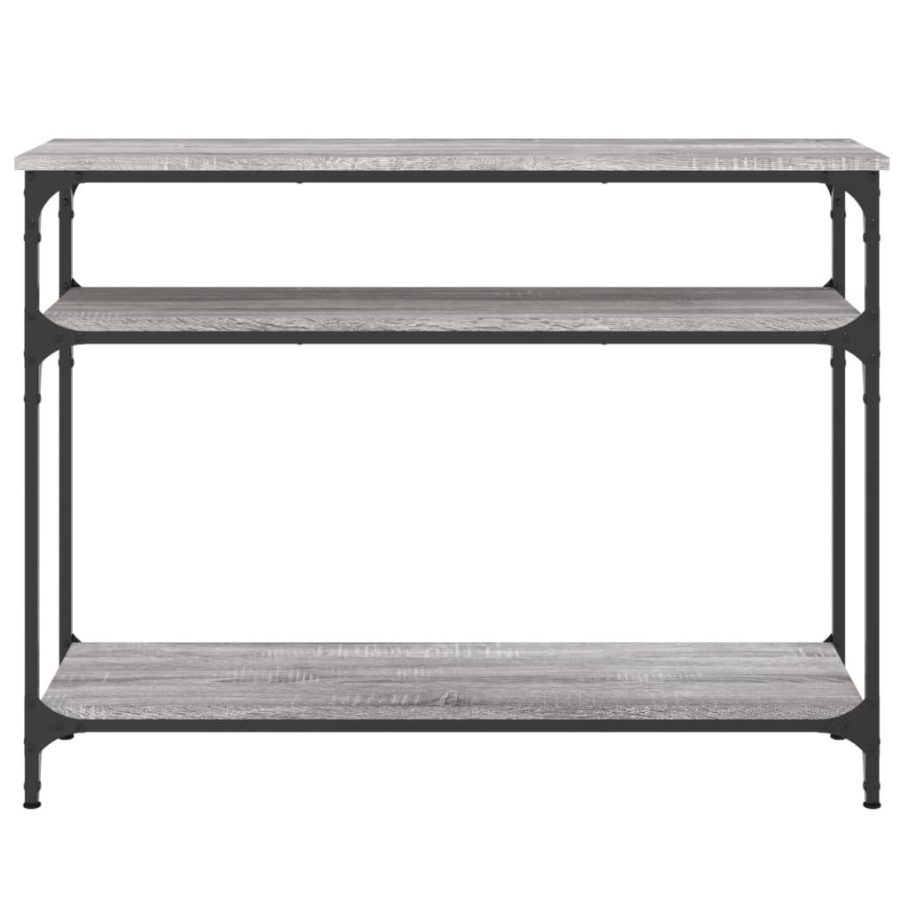 vidaXL Console de table grise Sonoma 100x29x75 cm en bois d'ingénierie