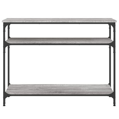 vidaXL Console de table grise Sonoma 100x29x75 cm en bois d'ingénierie