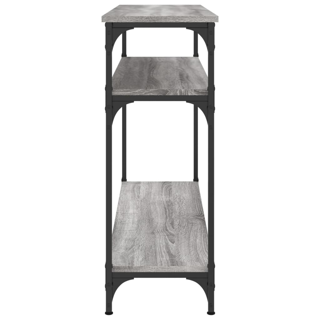 vidaXL Console de table grise Sonoma 100x29x75 cm en bois d'ingénierie