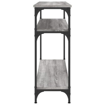 vidaXL Console de table grise Sonoma 100x29x75 cm en bois d'ingénierie