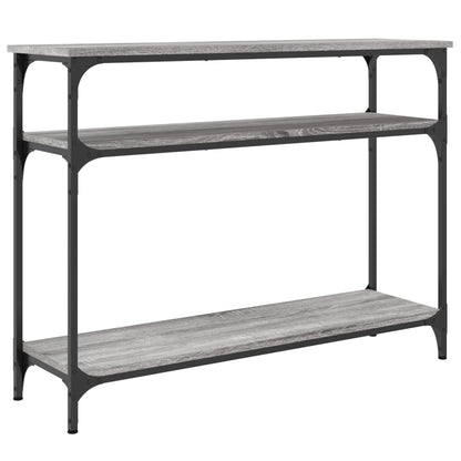 vidaXL Console de table grise Sonoma 100x29x75 cm en bois d'ingénierie