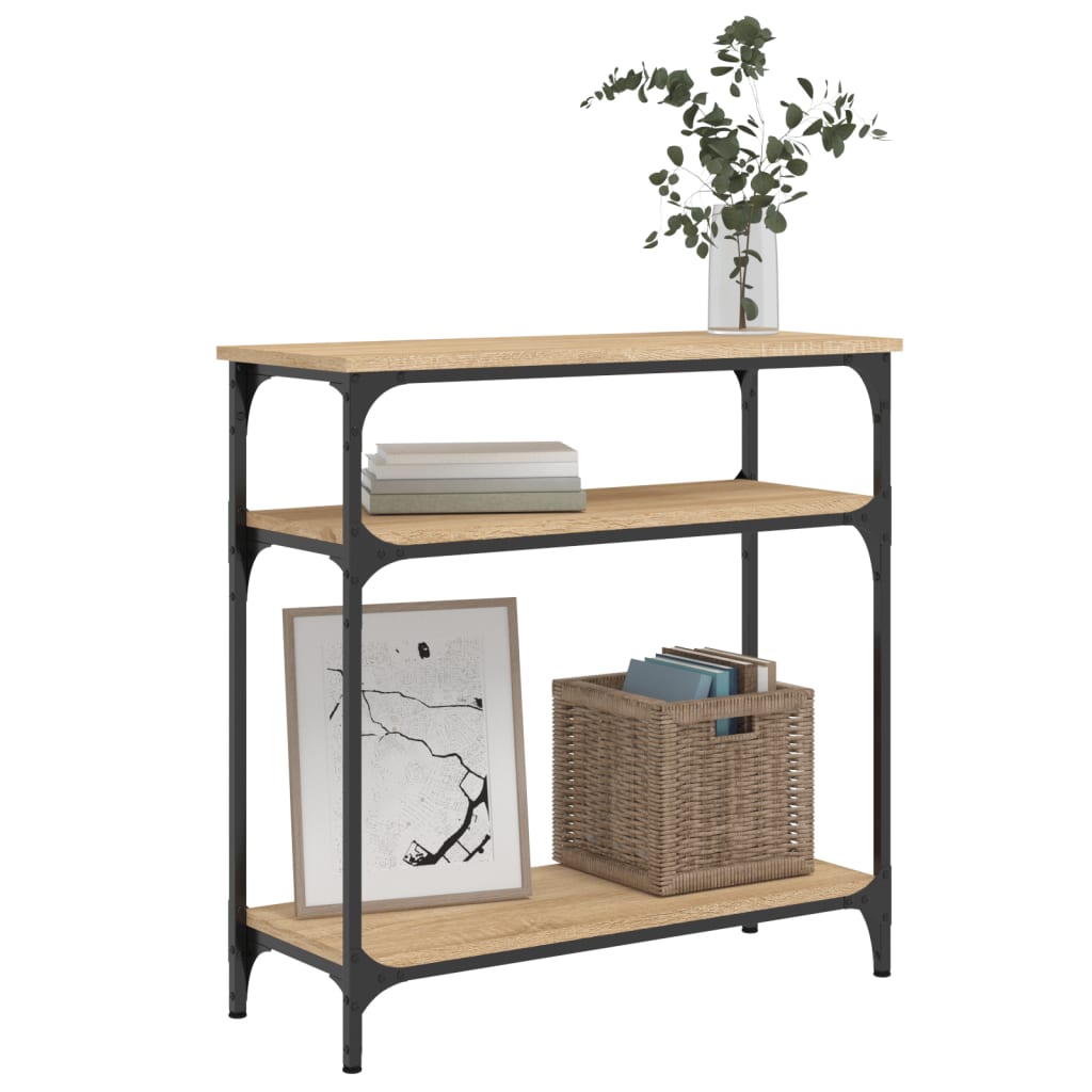 vidaXL Konsolentisch Sonoma-Eiche 75x29x75 cm Holzwerkstoff