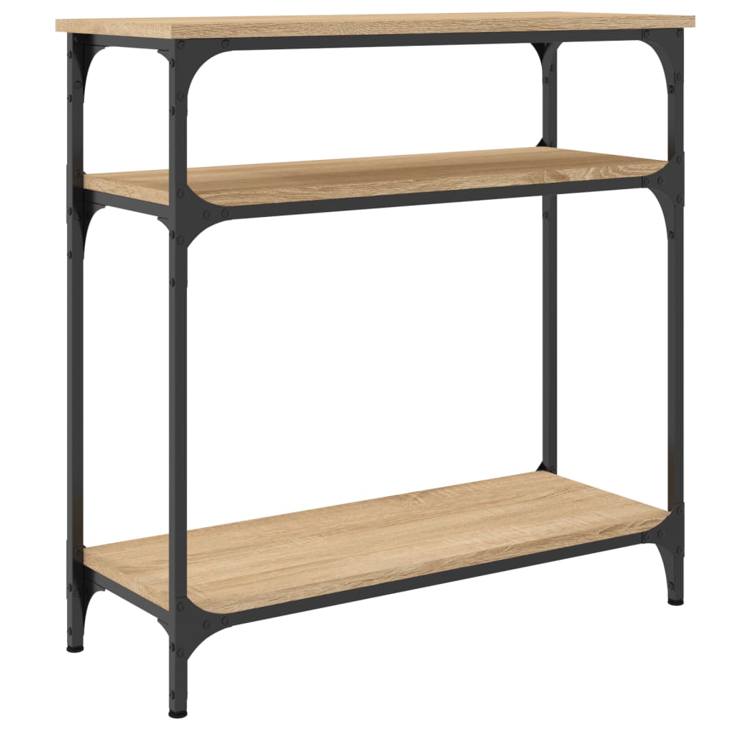 vidaXL Konsolentisch Sonoma-Eiche 75x29x75 cm Holzwerkstoff