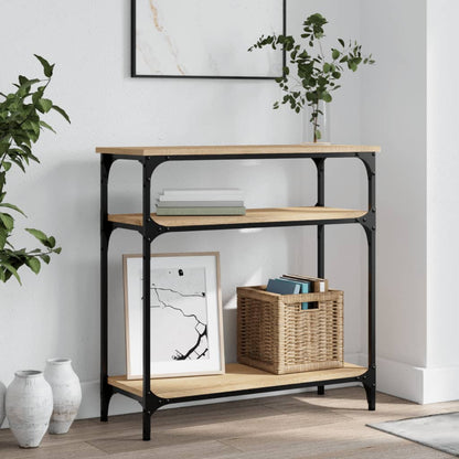 vidaXL Konsolentisch Sonoma-Eiche 75x29x75 cm Holzwerkstoff