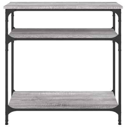 vidaXL Konsolentisch Grau Sonoma 75x29x75 cm Holzwerkstoff