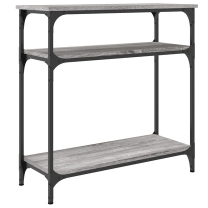 vidaXL Konsolentisch Grau Sonoma 75x29x75 cm Holzwerkstoff