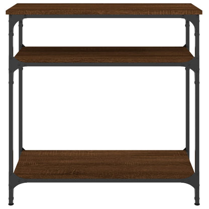 vidaXL Console de table marron aspect chêne 75x29x75 cm en bois d'ingénierie